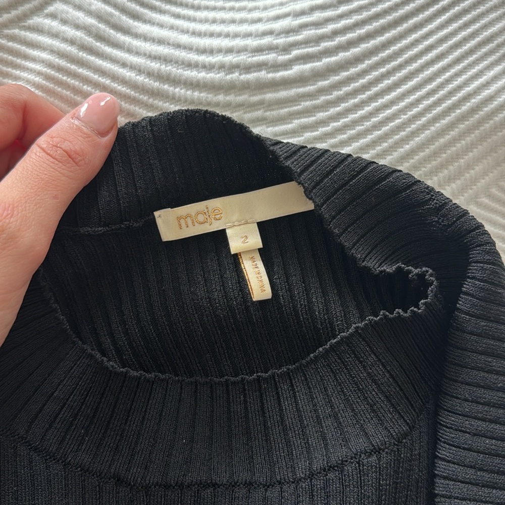 Maje cut out ribbed top - Picture 6 of 8